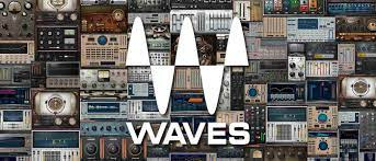 the waves logo is surrounded by many different types of audio equipment