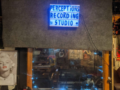 picture of entrance of perceptions recording studio 