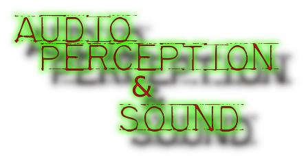 the logo for audio perception and sound